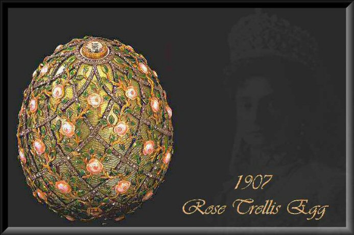 1907 Rose Trellis Egg and Tsarina Alexandra
