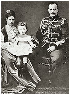 Nicholas with his parents